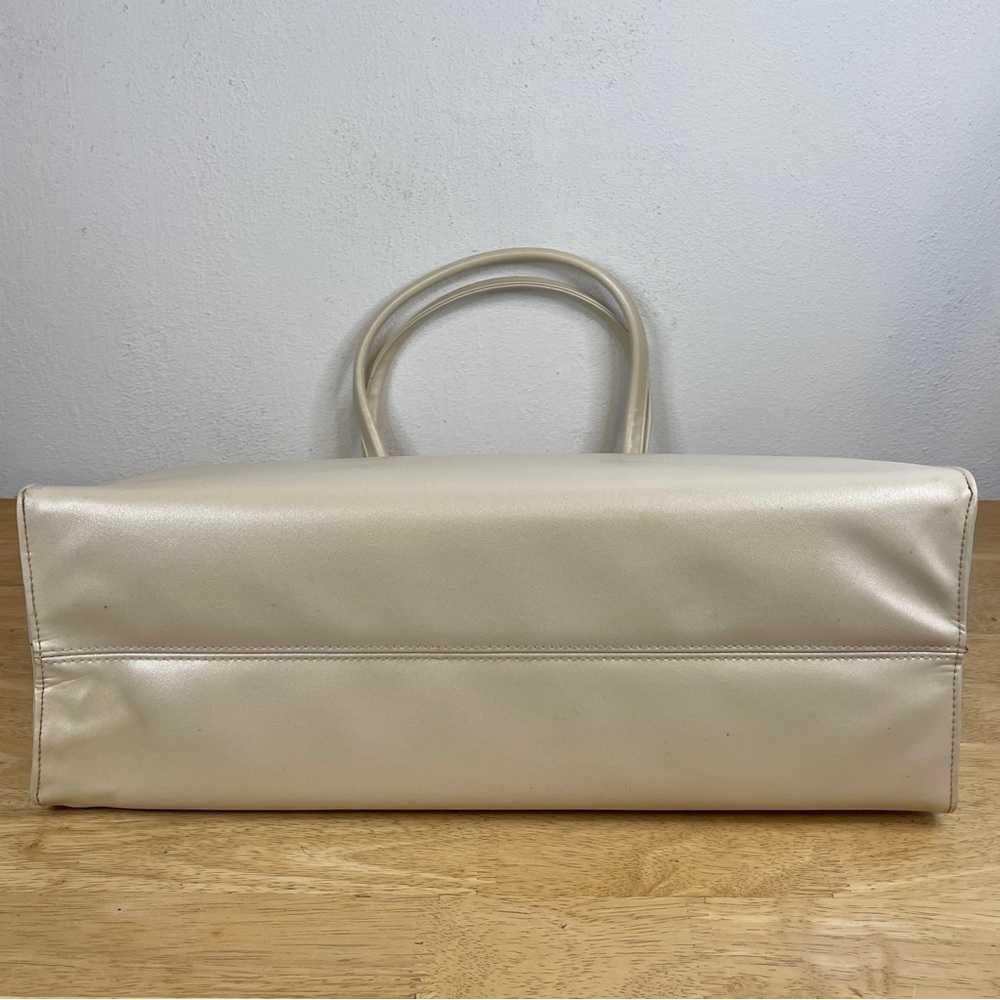 Escada Sunset Boulevard Cream Ivory Tote Handbag - Picture 7 of 16